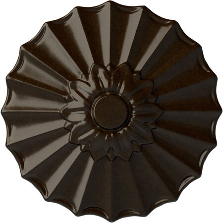 Shakuras Ceiling Medallion (Fits Canopies Up To 1 3/8), Hand-Painted Bronze, 9OD X 1 3/8P